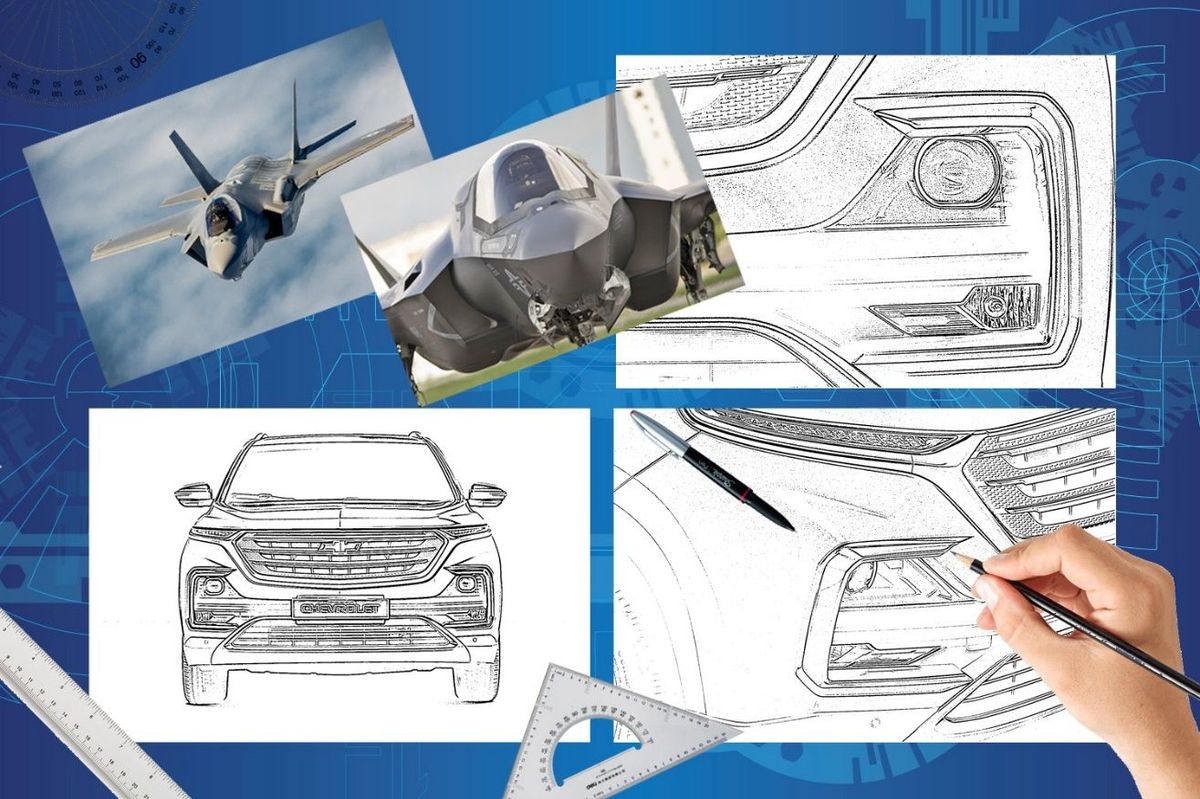 เครื่องบินรบล่องหนคือแรงบันดาลใจในการออกแบบ เชฟโรเลต แคปติวา